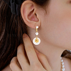 16 шт. 2 стиля фурнитуры для сережек-клипс из латуни KK-SC0006-64