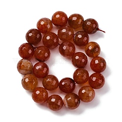 Нити бусин из натурального агата с прожилками дракона (окрашенные и нагретые)&nbsp;G-K390-A02-01