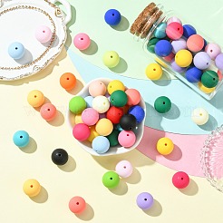 Прорезиненные стиль непрозрачной акриловые бусины&nbsp;MACR-CJC0009-02A