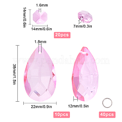 Наборы для самостоятельного изготовления сверкающих граненых подвесок DIY-GF0003-25A