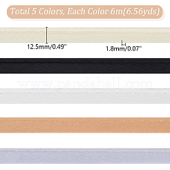 30м 5-цветный полиэстеровый шнур с окантовкой из атласа OCOR-GA0001-74
