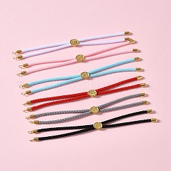 6 шт. 6 цвета нейлоновых шнуров для изготовления браслетов AJEW-FS0001-38