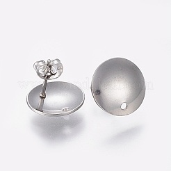 Фурнитура для сережек-гвоздиков из нержавеющей стали марки 304 STAS-K184-03-01P