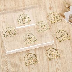 Portacarte segnaposto a spirale in ferro&nbsp;AJEW-WH0318-07G