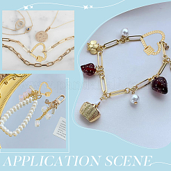 4 шт. латунные подвески-замки с винтовым карабином&nbsp;KK-UN0005-36