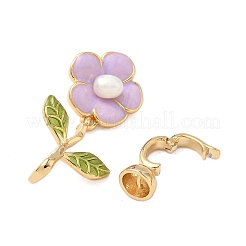 Застежки-бабочки из латуни с эмалью KK-S531-33G-A