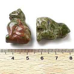 Natürliche geschnitzte Unakit-Figuren&nbsp;DJEW-L023-B09