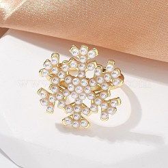 Латунные открытые манжеты для женщин RJEW-M064-01G