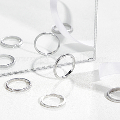 14 шт. 7 размер 2 мм матовый простой купольный перстень для девушек женщин&nbsp;RJEW-UN0001-11