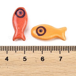 Perles en porcelaine rose de famille manuelles&nbsp;PORC-T136-08M