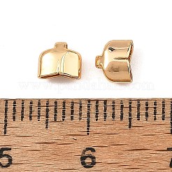 シェグレース真鍮製エンドキャップ  カドミウムフリーと鉛フリー＆ニッケルフリー  18KGP本金メッキ  4x5x3mm  穴：1mm  内径：4.5x2mm&nbsp;XGRQ6M956-916G