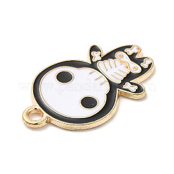 Подвески из сплава с эмалью из позолоченного сплава KC на тему Хэллоуина&nbsp;ENAM-L041-02B