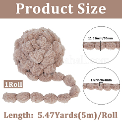 5м полиэстеровая вышивка швейная отделка&nbsp;AJEW-GF0012-30B