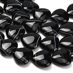 Натуральный черный агат бисер нитей&nbsp;G-B178-L01-01