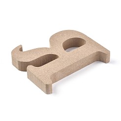 未完成の木材のスライス  レーザーカットウッドシェイプ  diyの絵画飾りクリスマスの家の装飾のペンダント  文字.r  100x84x15mm&nbsp;DIY-WH0162-62R