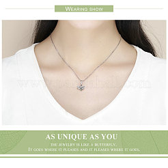 Таиланд 925 стерлинговое серебро европейские подвески с подвесками STER-FF0007-013AS