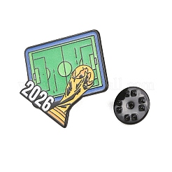 Fußball-Anstecknadeln aus Emaille&nbsp;JEWB-G046-01C