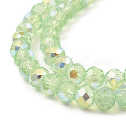 Запекание окрашенные прозрачные стеклянные бусины нити DGLA-A034-J6mm-B02