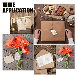 200 шт. бумажные подарочные бирки со словами благодарности CDIS-GL0001-01