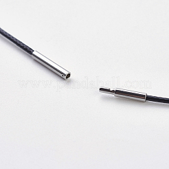 Воском хлопка ожерелье шнура материалы MAK-G003-03A