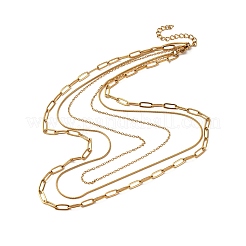 Цепочка-скрепка из нержавеющей стали 304 NJEW-T016-18G