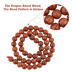 2 нити деревянные бусины нити WOOD-HY0001-07