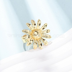 Латунные манжеты с открытыми кольцами&nbsp;RJEW-Z129-02G-01