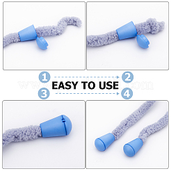 100 шт. 10-х цветный пластиковый съемный колокольчик-стопор для шнура&nbsp;KY-GF0001-43