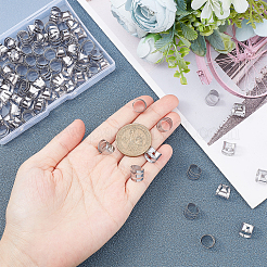 100 шт. фурнитура для ушей из нержавеющей стали 304 унисекс с отверстием&nbsp;FIND-DC0001-14