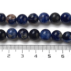 天然南アフリカソーダライトビーズ連売り  ラウンド  8mm  穴：1mm  約45~50個/連  15.7インチ&nbsp;LS-G-S259-35-8mm