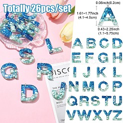 26шт 26 стиля прозрачные подвески из эпоксидной смолы CRES-YW0002-28K