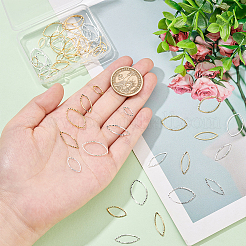 64шт 8 стильных латунных соединительных кольца&nbsp;KK-BC0009-43