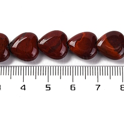 Натуральная красная радуга бусины из яшмы G-I372-A06-01