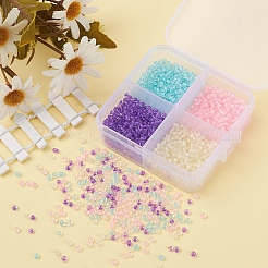 1000 pz 4 colori 8/0 colori interni trasparenti perline di semi di vetro&nbsp;SEED-YW0001-70