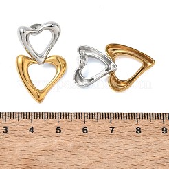 Boucles d'oreilles pendantes en acier inoxydable 304 pour la Saint-Valentin&nbsp;EJEW-K330-08G