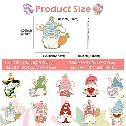 Pendenti smaltati in lega di pasqua 20 pz 10 stili&nbsp;ENAM-FS0004-51