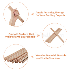 Деревянные ремесленные палочки&nbsp;WOOD-WH0125-11B