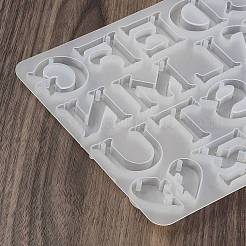 Силиконовые Молды для подвесок в виде букв a~z и сердца своими руками SIMO-G010-09