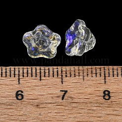 Гальванизируйте прозрачные стеклянные бусины&nbsp;GLAA-T025-81A-03