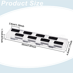 8-слотовая акриловая стойка для колец на палец RDIS-WH0002-10