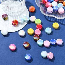 100 Stück UV-beschichtete undurchsichtige Acrylperlen&nbsp;SACR-CJ0001-81
