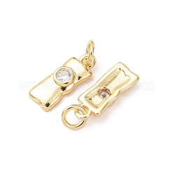 Латунные микро проложить кубического циркония подвески KK-D019-10G