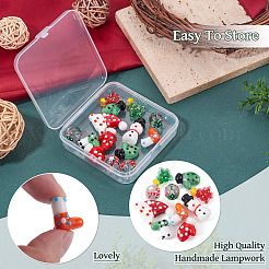 14шт стеклянные бусины&nbsp;LAMP-TA0002-07