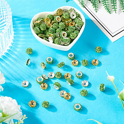 Handgemachte Polymer Clay Strass Pavé Disco Perlen&nbsp;RB-TA0001-20A