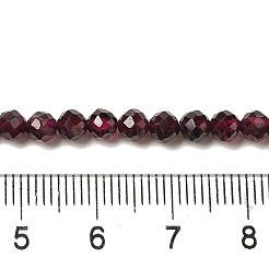 Гранат природный бисер нитей G-F460-28-01