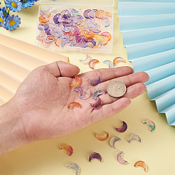 108шт 6 цвета прозрачные стеклянные подвески GLAA-BT0001-04