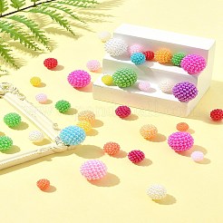 60шт 4 размера абс пластик имитация жемчуга бусины KY-FS0001-33