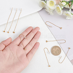 4 пара сережек-сережек из нержавеющей стали 304 с сердцем для женщин&nbsp;STAS-UN0035-81