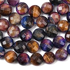 Природных тигровый глаз бисер нитей G-F812-B03-01B