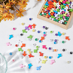 24 стиль непрозрачных акриловых бусин&nbsp;SACR-AR0001-23